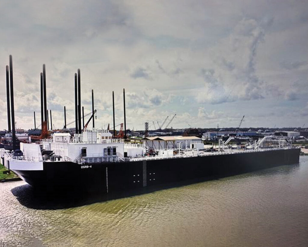 Oil Recovery Barge Built by Bollinger Shipyards